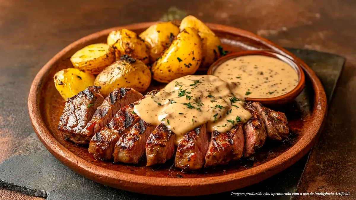 Picanha com molho béarnaise