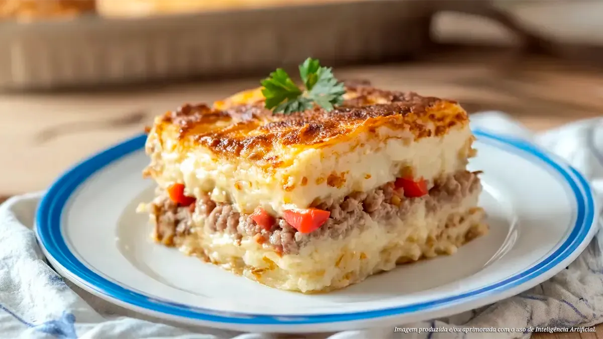 Escondidinho de carne moída