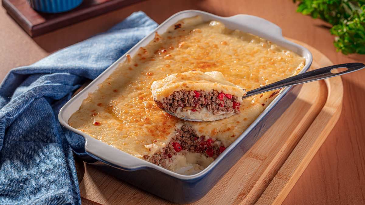 Bolo de Batata com Carne Moída