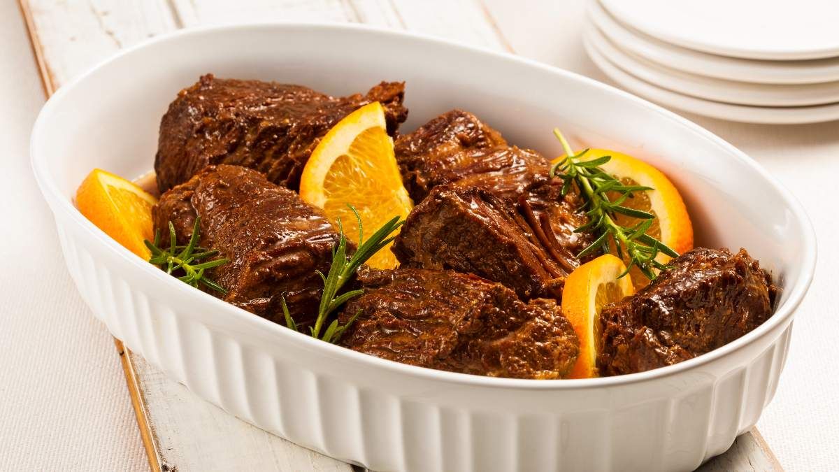 Costela na Panela de Pressão com Molho de Laranja e Melaço