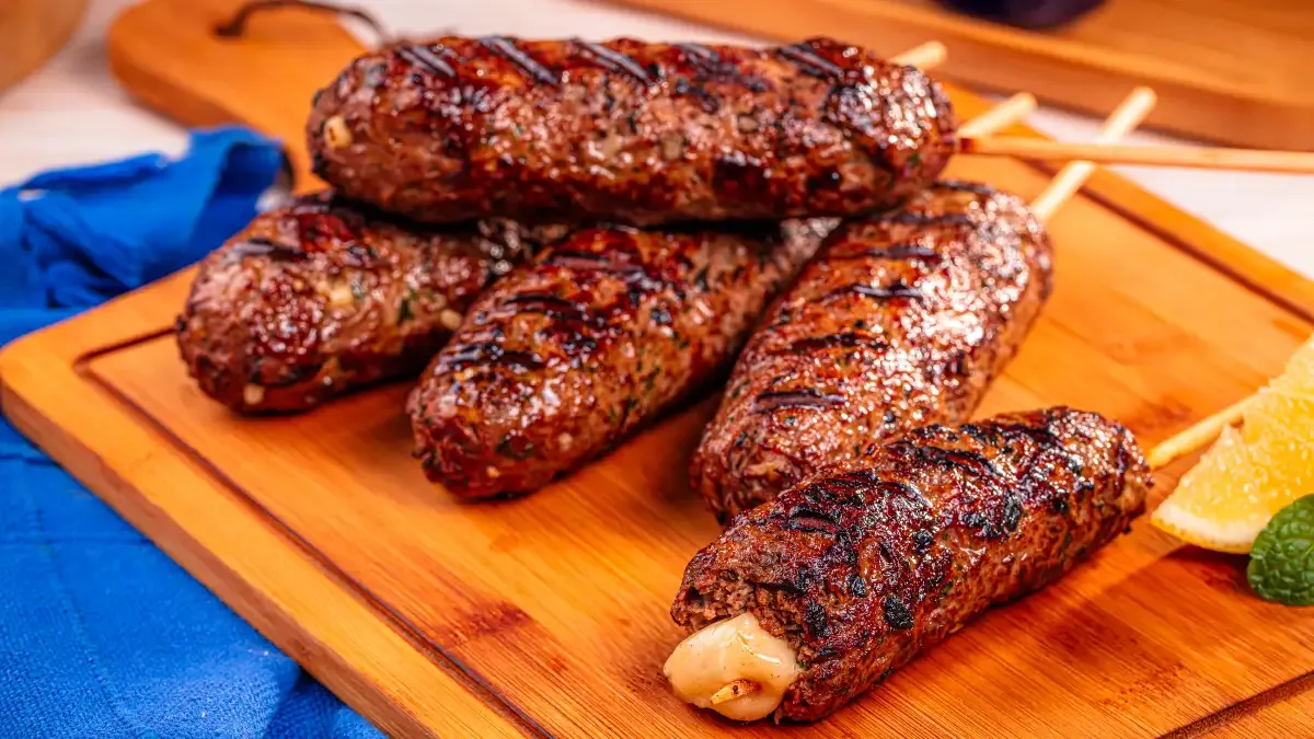 Kafta Recheada com Queijo Coalho