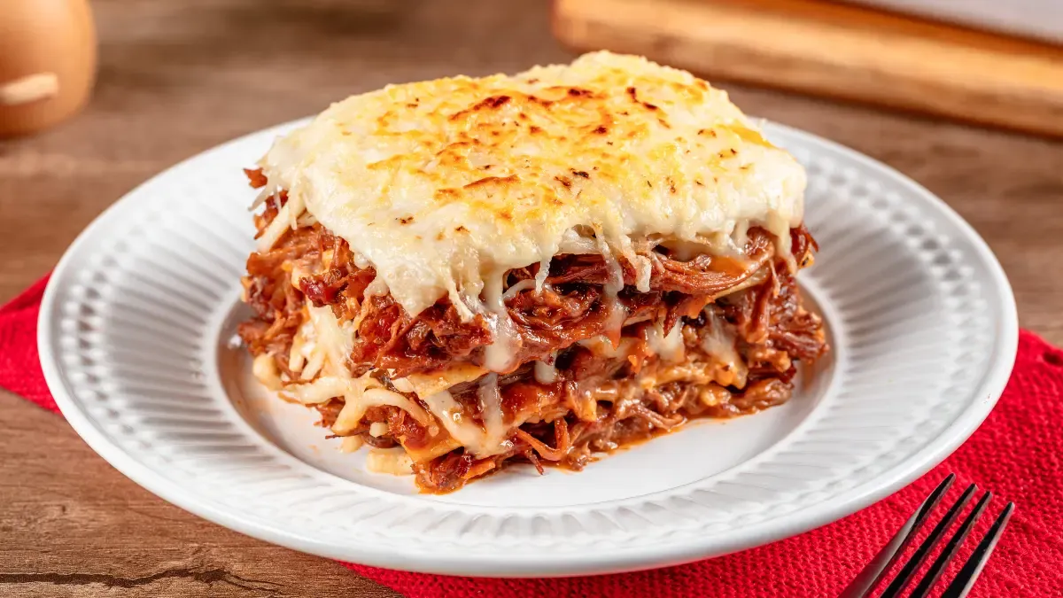 Lasanha de carne fraldinha