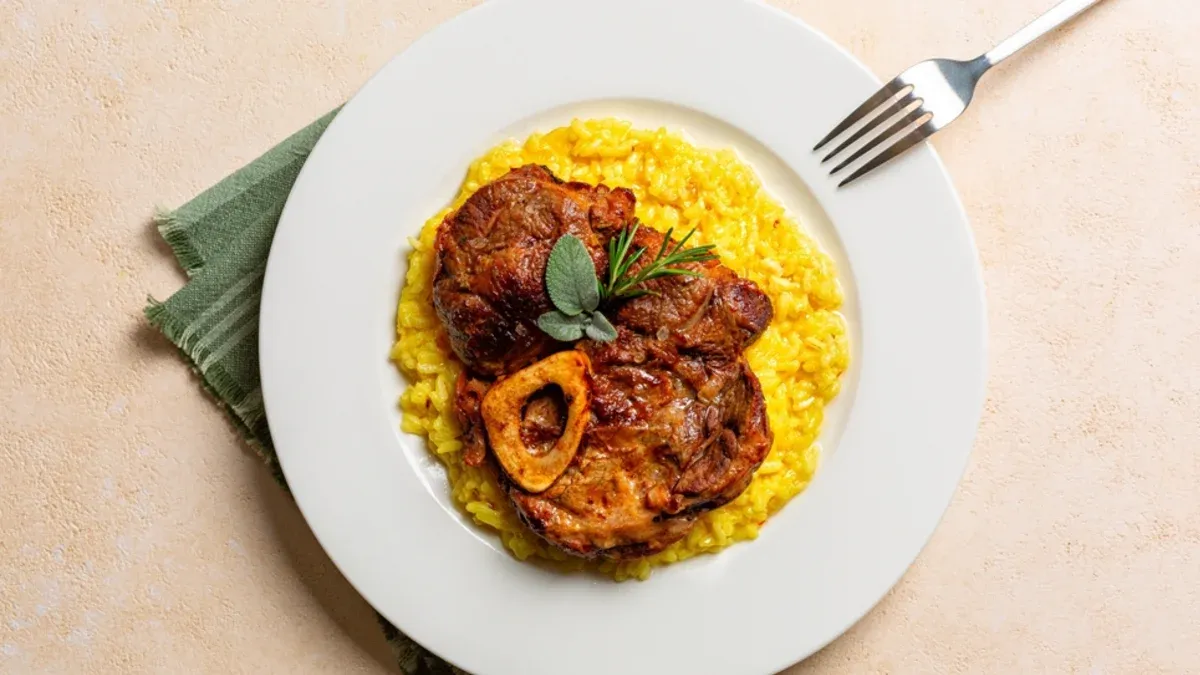 Ossobuco com nhoque ao limone