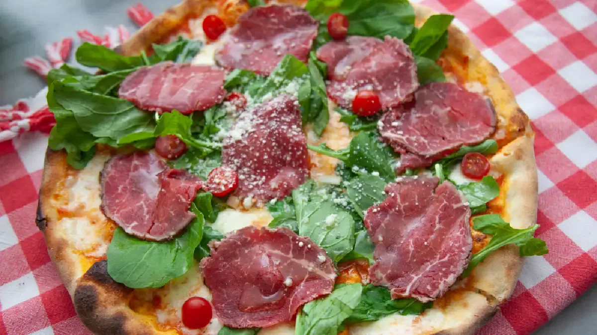 Pizza com Carpaccio