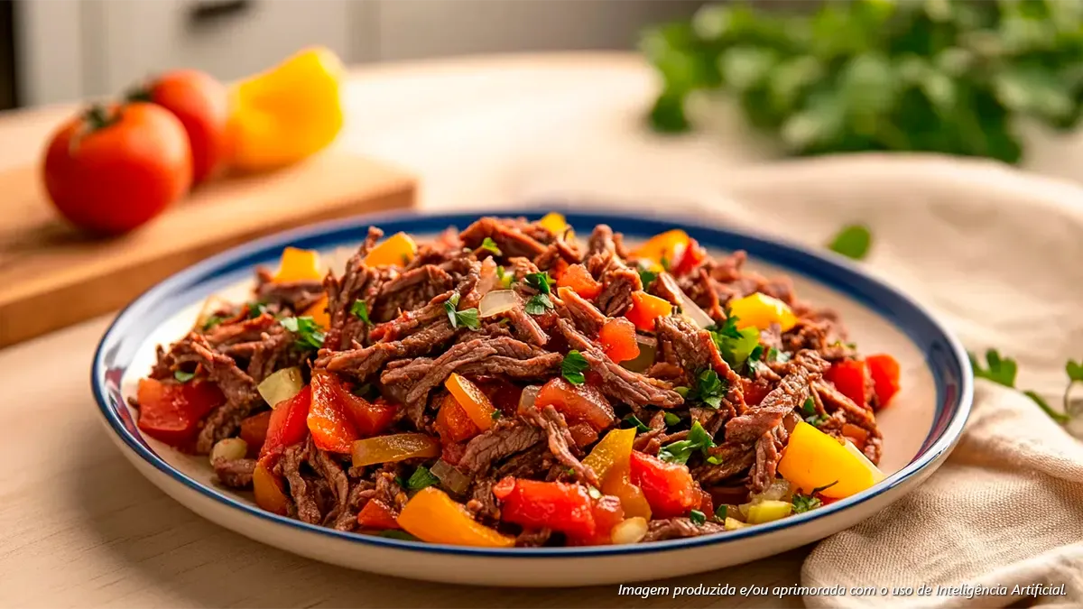 Carne de sol com vinagrete
