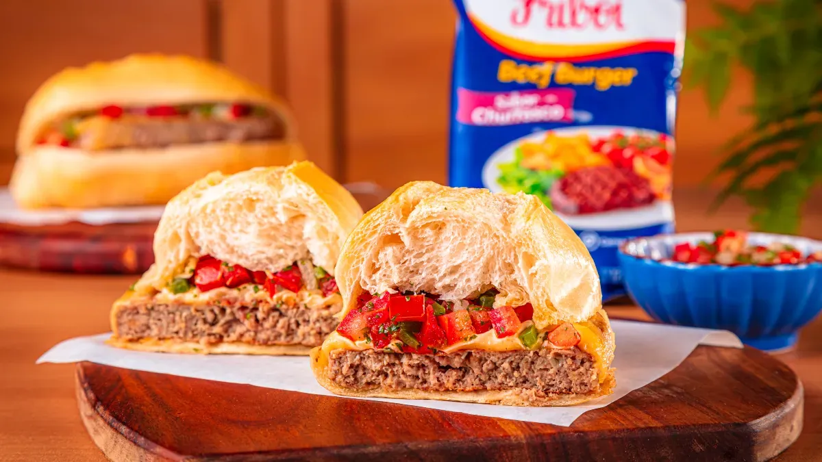 Sanduíche de Beef Burger com Queijo
